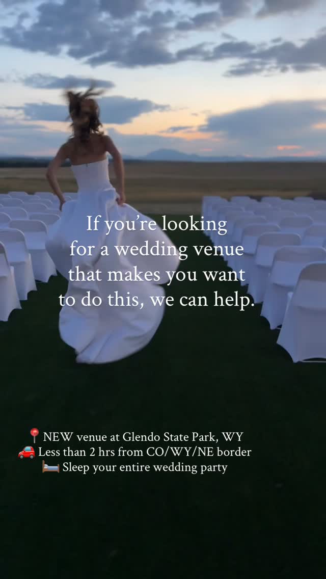 When you find the one… and we’re not talking about the dress!
Your perfect venue is waiting at Waves of Wyoming Weddings & Events — where the views, vibe, and weekend-long access make saying yes even sweeter.
📍 Glendo State Park, Wyoming | ✨ Modern • Elevated • Unforgettable
🩵116-Acre Private Retreat
🚗 2 hour dorm CO/WY/NE border
🛏️ Sleep your wedding party- up to 30
🛥️ Themed rooms
📍 5 minutes from Sandy Beach at Glendo Reservoir
📸 Proximity to beach photography
⛰️ Mountain ceremony views
🌿 3300 sq. ft. Artificial ceremony lawn
💧 100’ water feature
🙌🏻 3 day venue access
🍽️ Rehearsal dinner venue up to 50
✔️ Indoor/outdoor ceremony and receptions
💍 Indoor micro weddings up to 50
⛳️ On-site putting green just for fun!
#glendoreservoir #mountainlove #destinationweddings #wyoming #destinationwedding #bridetobe #newvenuealert #nocobrides #wyoming #glendoreservoir #destinationwedding #destinationweddings #bridetobe #wavesofwyoming #newvenuealert #visitwy #coloradomountaintraffic #traffic #i70colorado #rockymountainweddings #glendostatepark #wavesofwyoming #airbnbwedding #airbnbweddingvenue wed