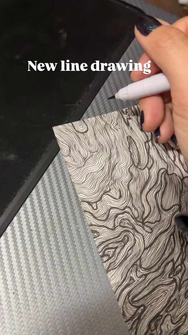 Topographical and water inspired crazy line drawing ๐
#artist #artprocess #linework #lineart #inkdrawing #abstractart #penandinkdrawing #drawing
