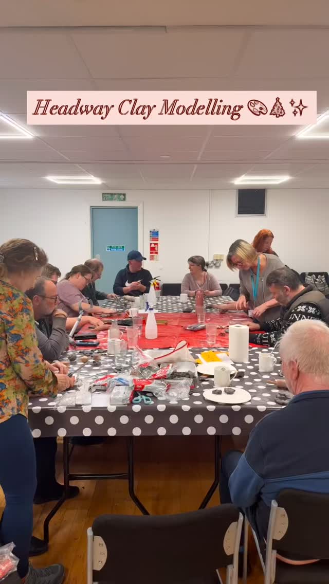Creativity and rehabilitation in action at Headway Bath! 🎨✨🎄
Thanks to @bathcollege for organising this!
Our first clay modelling session combined focus, fun, and imagination – next week we’ll paint the designs before they’re taken home as Christmas decorations!
#headwaybath #christmascraft #braininjury #rehabilitationthroughthearts
