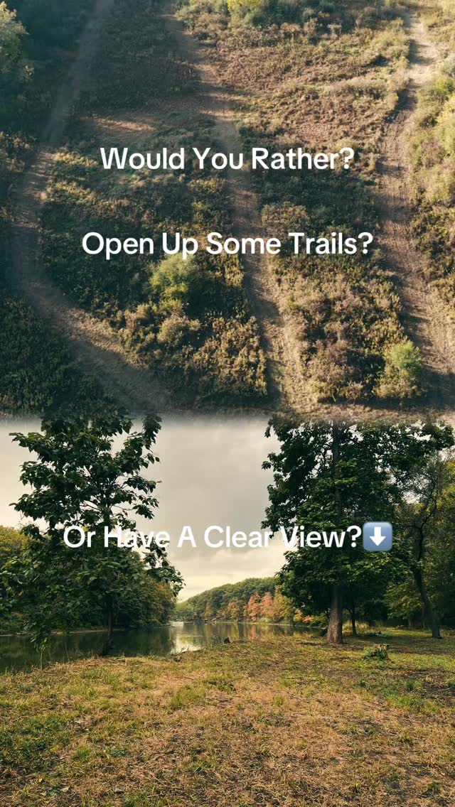 Would you rather open up a trail or clear a view? Drop a comment 👇. Thanks for the support!