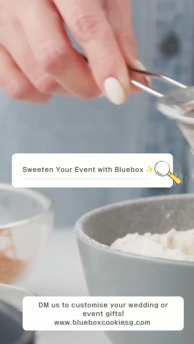 Make Every Moment Memorable — with Bluebox Cookie SG 💛
Thoughtful bakes, beautifully packaged for your special day.