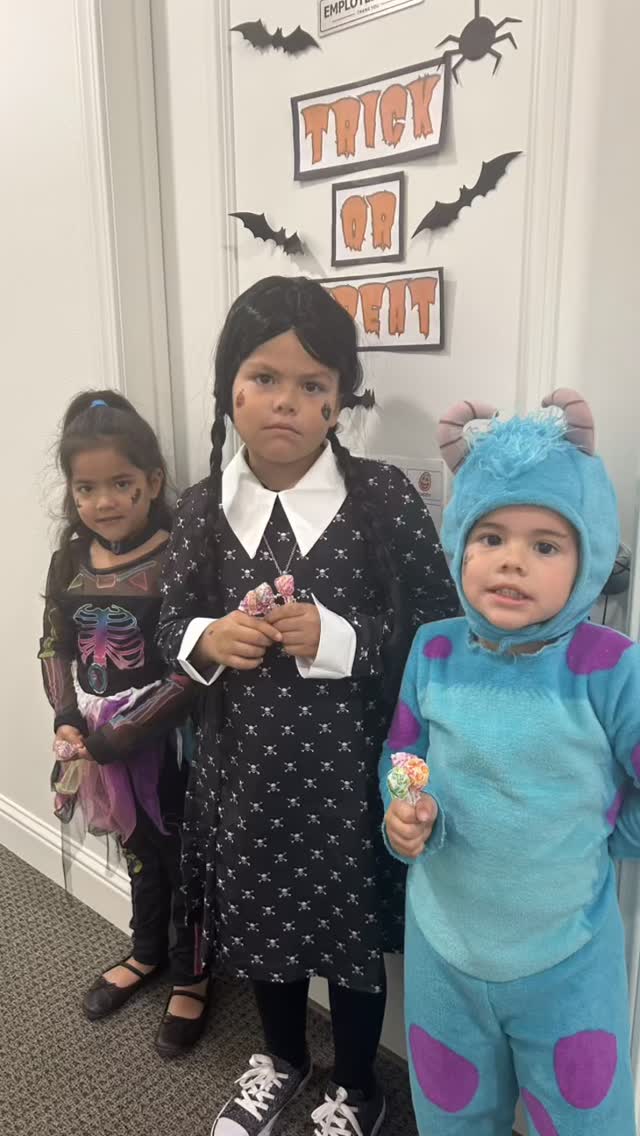 Happy Halloween to all our amazing clients! 🎃 We hope you have a fun and safe holiday! We had such a festive week celebrating 👻 *parent permission provided*