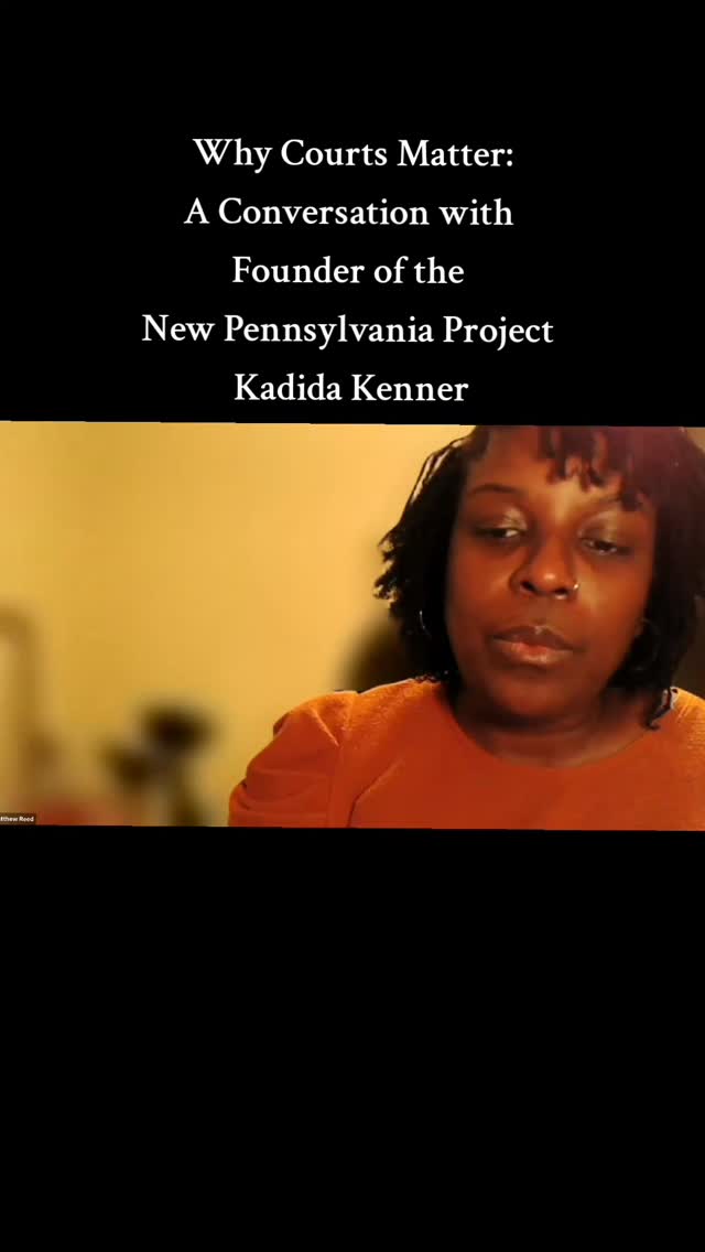 We sat for a conversation with Kadida Kenner, Founder of @newpennsylvania. In part 1, we asked about the importance of showing up in the lesser-known or engaged elections. As @kadida74 said, those elections impact our lives more quickly than federal elections do. Full conversation will be on our YouTube channel.
#1KWS #ElectionSeason #ElectionsMatter #Pennsylvania #WhyCourtsMatter