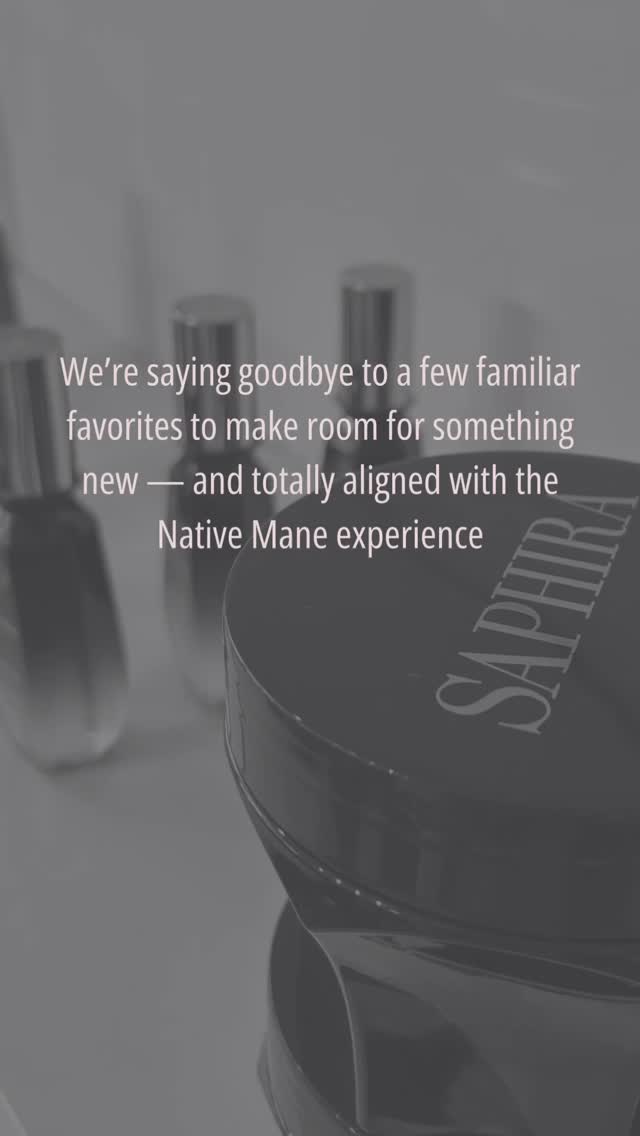 Something new, intentional, and elevated is joining the Native Mane experience.
Oribe x Native Mane — arriving next Thursday.
Our longtime favorite, Saphira, will no longer be available at Native Mane.
Enjoy a last chance sale — 40% off while supplies last.
#Oribe #OribeAtlanta
#NativeMane #OribeAtNativeMane #LuxuryHaircare