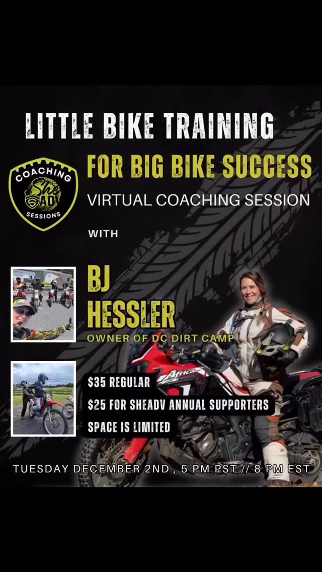 Come and get some insights on why we fundamentally believe that dirt bike training leads to more successful Adventure bike riding!