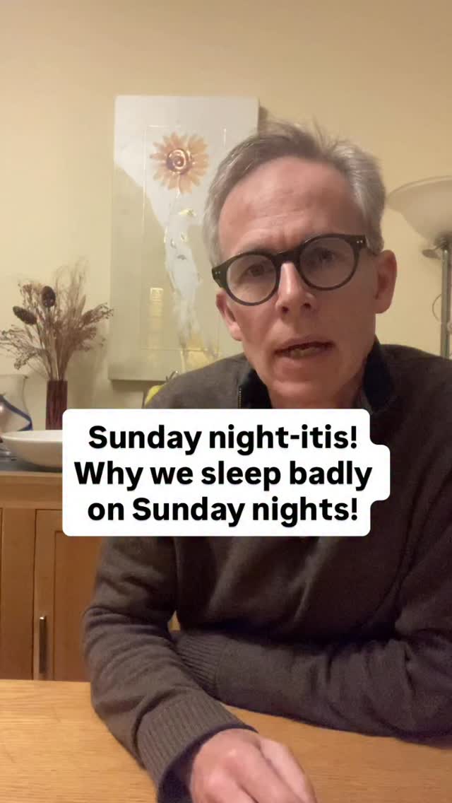 It’s Sunday evening, how are you feeling about the night to come? Many of us get the Sunday Scaries in the evening before the working week starts, and that may be part of the problem, but the single biggest reason for poor sleep on a Sunday night is that tempting lie-in we enjoyed this morning!
It’s so easy to lie-in on a Sunday morning, but it can destroy our sleep quality the next night because we don’t build up enough sleep pressure, which is what we need to sufficiently overcome wakefulness and have a good night’s sleep.
There is no bigger factor in sleep pressure than how long we have been awake for (usually this needs to be at least 16 hours). Other factors such as early morning light and being active, especially early in the day also play a part. When we lie-in we often miss out on that early light and activity, and try to sleep when we just haven’t been awake long enough!
There is no need to be consistent with the time we go to bed - we should go to bed when we feel sleepy, but waking up at a consistent time, even at weekends, can be the single most useful thing we can do for good sleep 😊👍
What’s your experience? How well do you sleep on a Sunday, especially compared to other days? What has helped you? 🤔
#insomnia #sunday #sundayscaries #sleeppressure