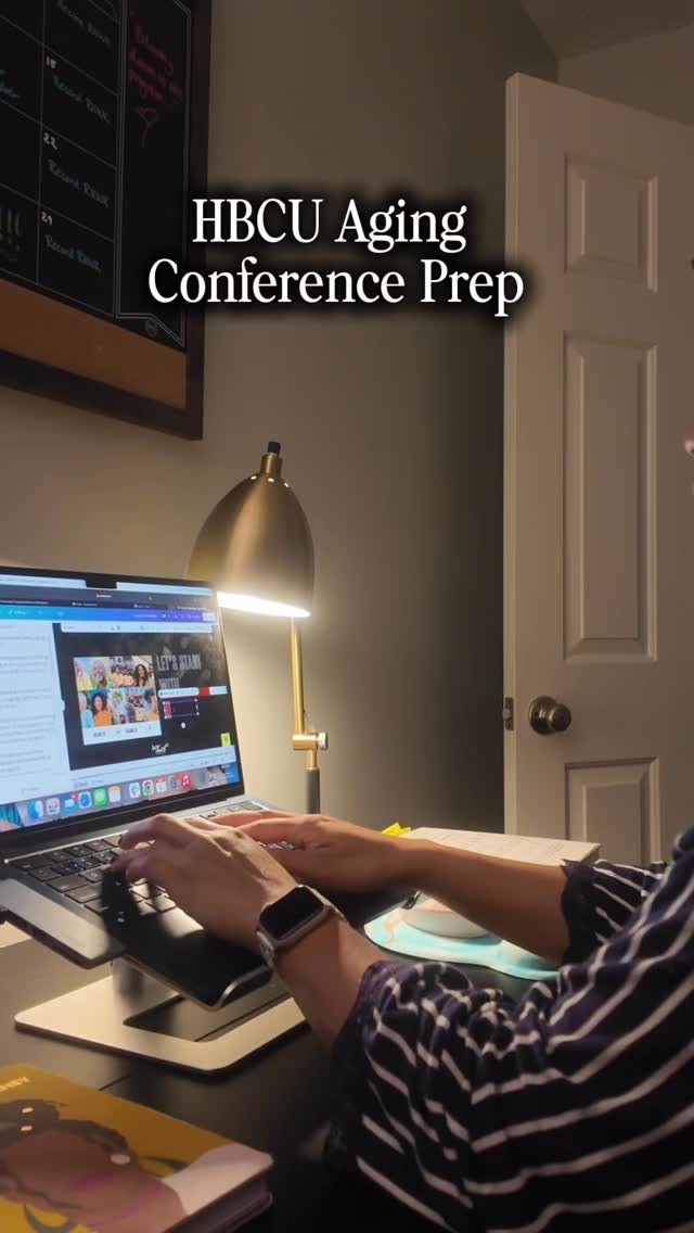 Straight up in prep mode as I get ready to speak at the @hbcuaging Conference next week. I’ll be talking about the Who, What, When, Where, and Why Gerontology Needs You.
What’s the first word that comes to mind when you hear “aging?”