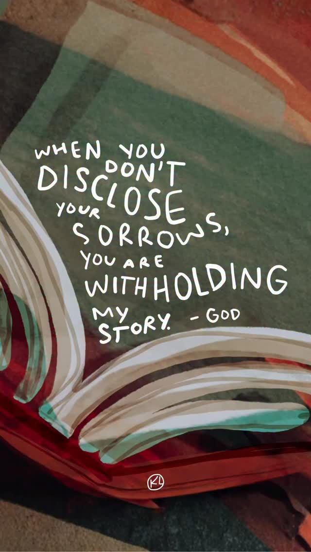 I hear you pray,
“O Lord, may
My whole life
be for Your glory.”
But,
When you don’t
Disclose
Your sorrows,
You are withholding my story.
I am there in the highs and lows,
I am in the waves of grief.
If you hide from all your troubles,
How will they know
I bring relief?
Your trusting lament, in a minor key,
Is a sweet and fragrant offering,
A melody that points all who hear and see
To me, the Giver of all good things.
Sing, child. Sing.
…
For more poetic prayers, follow @kategoescreating
The “minor key melody” line comes from my favorite book on lament: Dark Clouds, Deep Mercy by Mark Vroegop. @vroegopmark
#lament #pain #poetry #prayer #holyscribblers
…