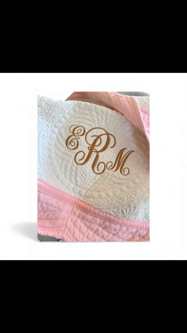 Precious Blanket for Your Precious Little One! Our Monogramed Heirloom Baby Blanket Just Dropped! Online and at Etsy https://riverfrontdesignc.etsy.com/listing/4399644817#embroidery #personalized #customembroidery #riverfrontdesigncreations #customized #personalizedgifts #monogram #babyblankets #babyblankets #babyshowergift