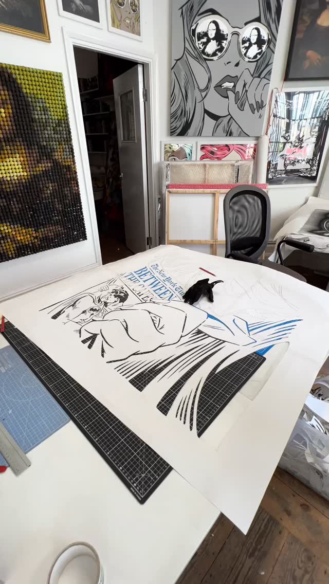 Stencils is as much as art form as the finished painting
#stencils #stencil #stencilart