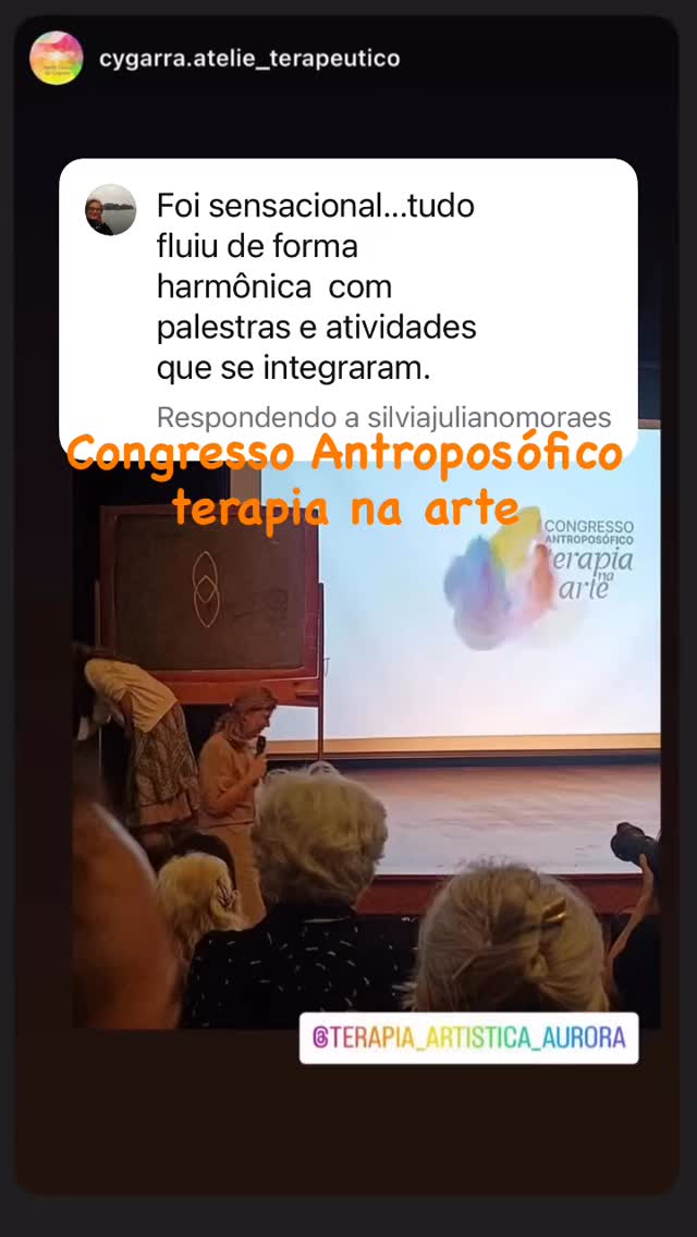 #antroposofia #auroraabtaa #terapiaartísticaantroposófica #congressoaurora #congressoaurora #terapiaartisticaantroposofica