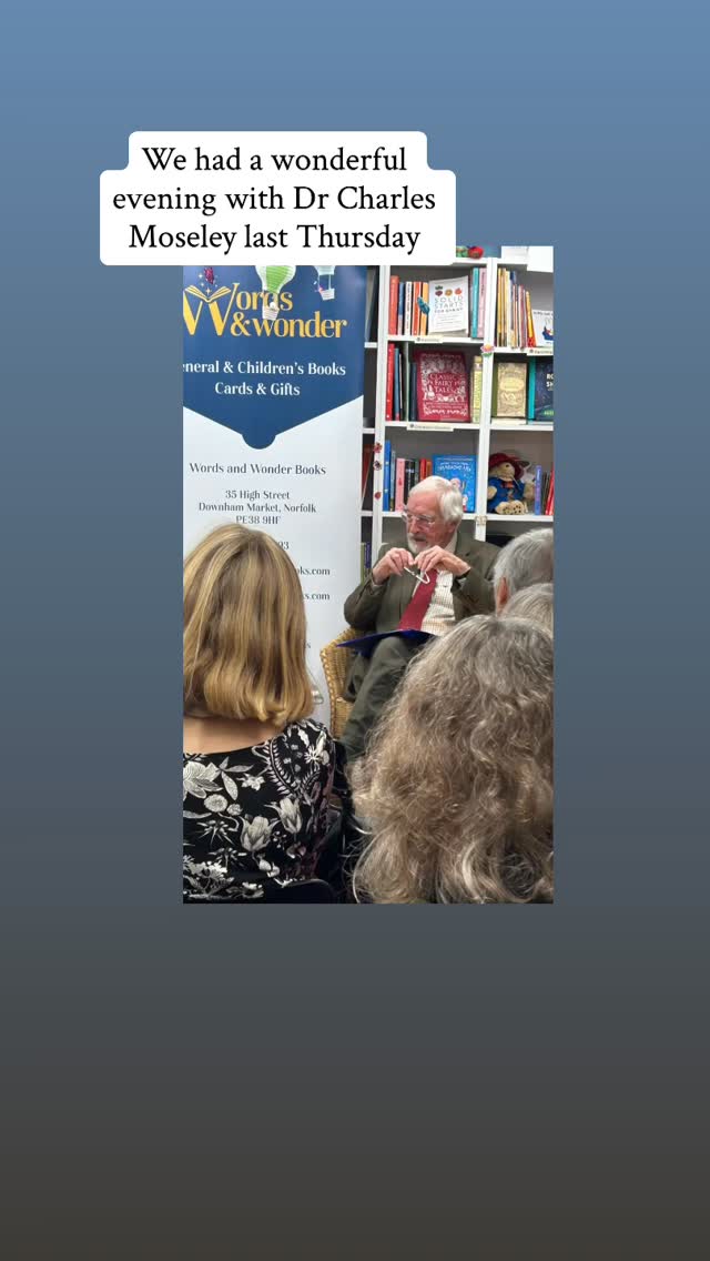 For the last of our autumn talks we were joined by Dr Charles Moseley who read from his wonderful memoir ‘To The Eel Island’. We could have listen to him talk all evening about life in the fens, the traditions, the history and the nature.
A huge thank you to Charles for taking the time to visit us and to all of the lovely audience who joined us too.
We now have signed copies of ‘To The Eel Island’ in stock along with Charles’ other books ‘To Everything A Season - A View From The Fen’, Etheldreda’ and ‘Crossroad - A Pilgrimage of Unknowing’ .
#wordsandwonderbooks #independentbookshop #downhammarket #merlinunwinbooks #norfolk