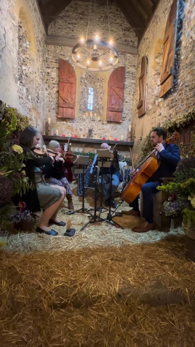 Mr Blue Sky from Matt and Paul’s wedding reception today at the beautiful Lost Village of Dode @thelostvillageofdode.
A wonderful celebration in a truly unique Kent setting.
#WeddingMusic #StringQuartet #LiveMusic #WeddingReception #KentWeddings #LondonWeddingMusic #StrettoEnsembles #LostVillageOfDode #KentMusicians #WeddingInspiration #ELO #MrBlueSky