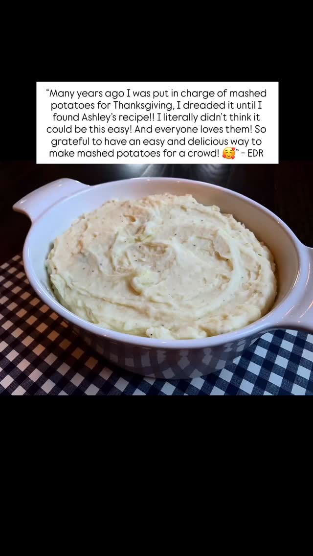 These Make-Ahead Mashed Potatoes are heaven sent for a busy Thanksgiving day of cooking. Don’t take my work for it— see what follower EDR has to say! Make them the day before then bake them day-of. They stay so creamy and delicious- no dry potatoes here! Grab the recipe via the link in my bio or https://www.slo-cooker.com/post/creamy-mashed-potato-bake
.
.
#food #cooking #recipe #recipes #delicious #yum #deliciousfood #thanksgiving #thanksgivingrecipes #thanksgivingfood #potatoes #testimonial #easyrecipes #easyrecipe #mealplan