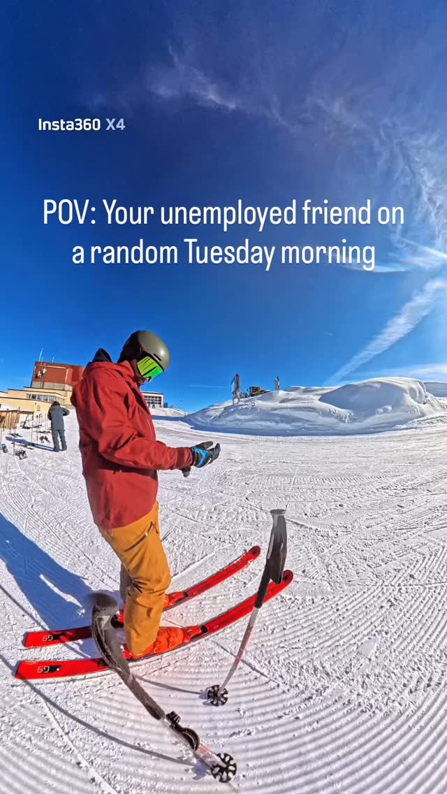Ski season is starting! ⛷️🎿🗻❄️ #ski #mountains #skiseason #snow #fun #curving #insta360 #unemployed #skilife #powder