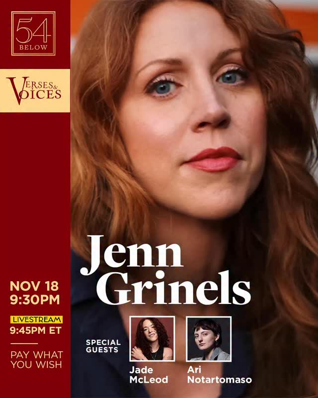 Absolutely THRILLED to have these two superstars joining my concert at @54below in NYC next month! TIX are “PAY WHAT YOU CAN”! If you can’t make it in person- catch the livestream! Tickets via the link in my bio or jenngrinels.com 🖤