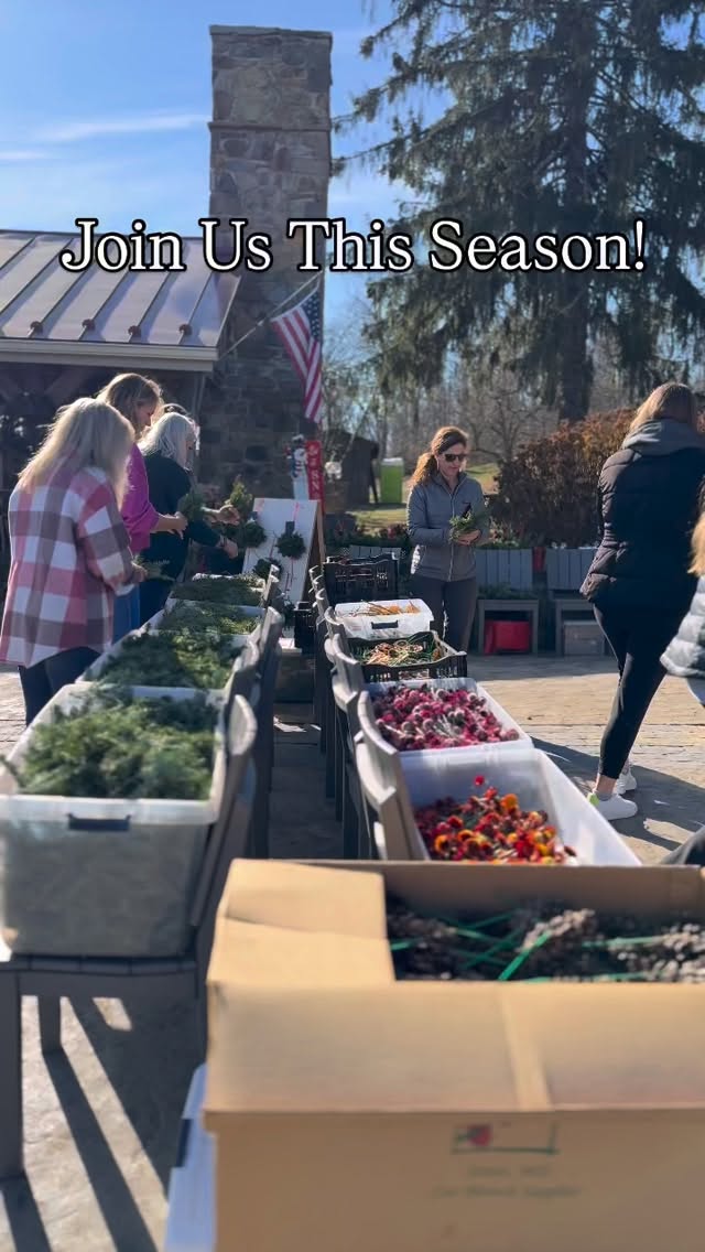 Tickets for our Wreath & Kissing Ball Making Workshop are on sale now. Consider joining us this season!! #walkingwindfarmandflorist #clarkevafarmmkt #breauxvineyards #buchananhallfarmersmarket #buchananhall #dirtfarm #dirtfarmbrewing #shenadoahweddingprofessional #huntcountrycelebrations