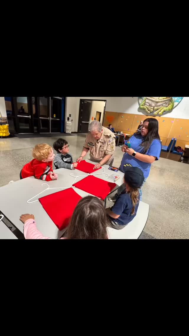 The Lions learned how to make with own Lion Bags at their meeting this week!