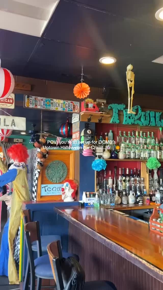 Happy Halloween from Tequila Mockingbird! 🕸️🎃
We’re all set up and ready for you crawlers tonight! 👻 Start your evening with Happy Hour from 3–6PM, then keep the party going for the “Here for the Boo’s Uptown Crawl” from 6–11PM!💀🍹