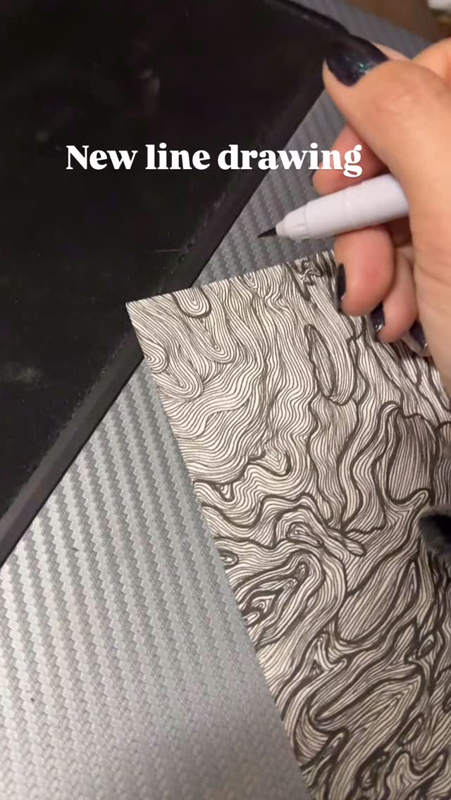 Topographical and water inspired crazy line drawing ๐
#artist #artprocess #linework #lineart #inkdrawing #abstractart #penandinkdrawing #drawing