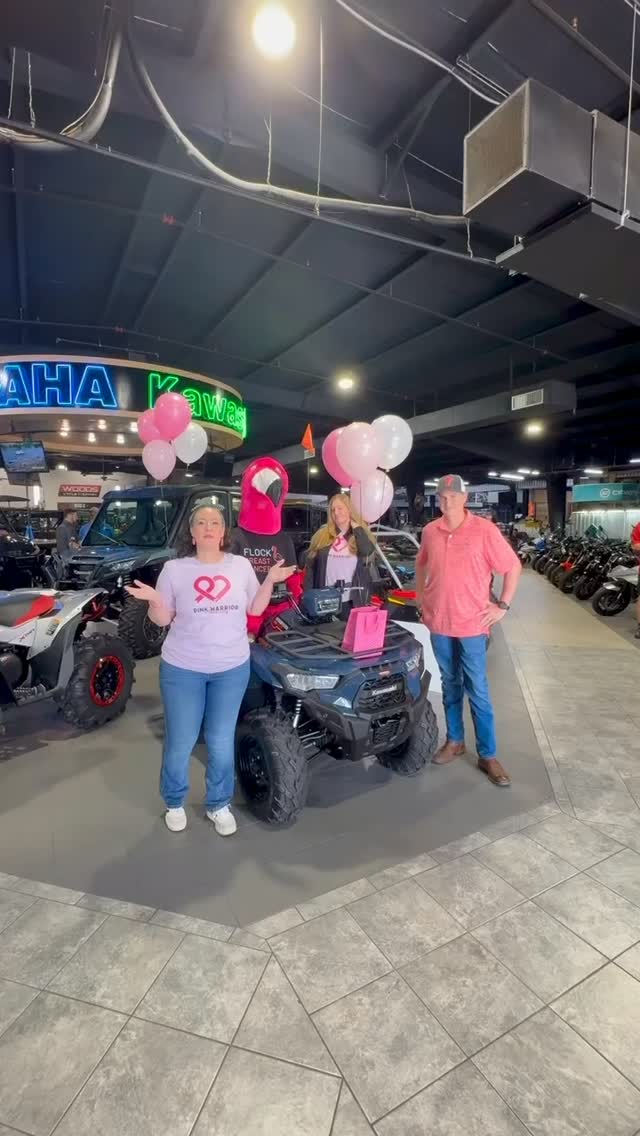 🏆 Congratulations to Kyle Reynolds, the winner of our Kawasaki Brute Force 450 4x4 Raffle! 🎉
A heartfelt thank-you to Woods Cycle Country for being such an incredible partner and for your unwavering dedication to making this Flocktober so impactful. You truly went above and beyond, and we couldn’t be more grateful for your generosity and the lasting impact you continue to make in our community. 💗
Thank you to everyone who purchased a ticket, spread the word, and supported this initiative. Your kindness directly fuels our mission and helps provide essential resources to those navigating breast cancer in our community.
Because of partners like Woods Cycle Country and supporters like you, we’re able to keep showing up for local warriors when they need it most. 🦩💖
#Flocktober #FlockBreastCancer #PinkWarriorAdvocates #WoodsCycleCountry #Kawasaki #BreastCancerAwareness #CommunitySupport #SupportLocal