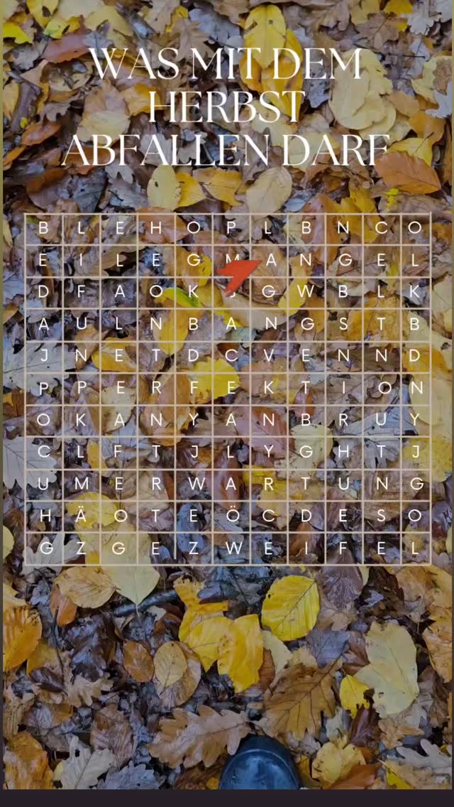 Das erste Wort, das dir ins Auge springt, darf im Herbst von dir abgeschüttelt werden
Was ist deine Thema für den Herbst?
🍂🍁
#ayurvedalifestyle #herbstzeit #herbstgefühle