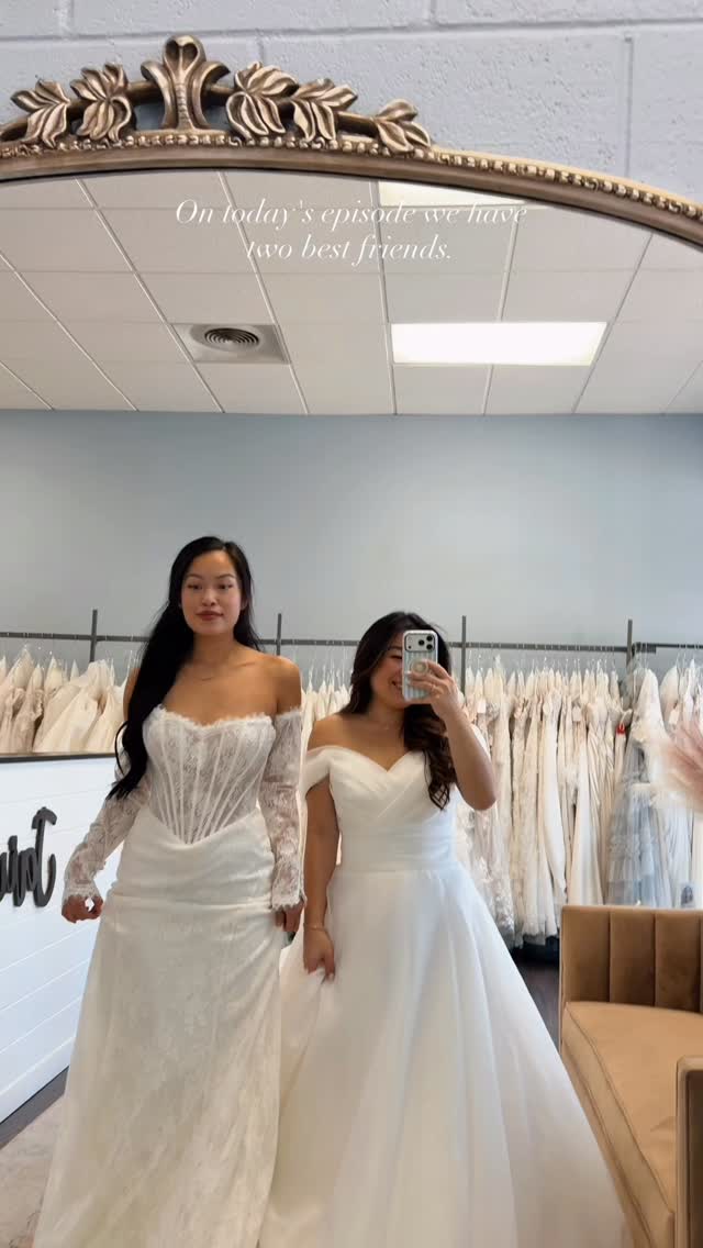 send this your bestie✌️every ball gown girlie has a bestie who loves a fitted dress
.
:
.
#jaimebridal #pleasanton #bayarea #2026bride #weddingdressshopping #bayareawedding #weddingdress #2027bride