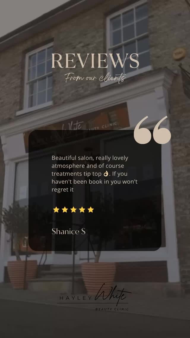 Thank you the for review 🥰
We wouldn’t be where we are without all our lovely clients, so a huge thank you to each and everyone of you for your continued support!
#bestclients #hayleywhitebeautyclinic #lavenham #beautysalon #clientreview