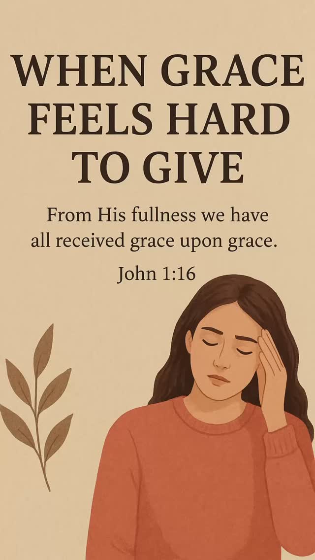 Sometimes, grace is the hardest gift to give.
I received it from the Lord and more ways than I can count - yet when it comes time to extend it to others, my heart hesitates.
But God keeps reminding me:
“From His fullness, we have all received grace upon grace.” - John 1:16
Grace isn’t about excusing what hurts us; it’s about releasing it into God‘s hands and letting His love heal what we can’t.
if you’ve ever struggled to give grace, this post is for you. 🕊️
read the full reflection: “When Grace Feels Hard to Give.”
💭 sharing the comments - what does grace mean to you this week?
🔗 Link in bio
.
.
.
.
#Graceupongrace #WomensMinistry #FaithOverFear #GraceInTheMess #FaithBlog #ChristianEncouragement #SheReadsTruth #GraceGiver #JesusGrace #FaithDevotional #ChristianCommunity #GodsGrace #FaithJourney
