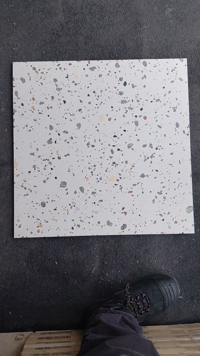 Another new addition to the range, it's a terrazzo style, cream background in 60x60, with speckles of grey, green, terracotta, black, well worth a visit to the showroom👍👍#glengormley #newtownabbey #belfast ##floortiles #carrickfergus #larne #antrim #ballymena