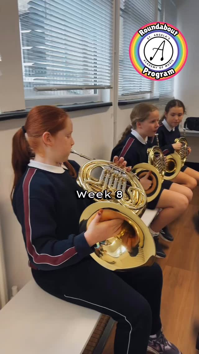 Well done to the 5th class students at @presentationprimarythurles for smashing their 8th week of our Roundabout Program. The clarinets treated us to a rendition of Jingle Bells, a sneak peek for what’s to come!!