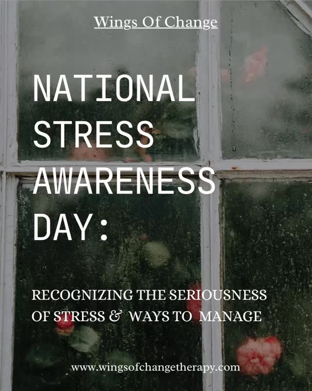 🎍 National Stress Awareness Day 🎍
🌩️ Stress is more than feeling overwhelmed—it’s a physiological response that, when prolonged, can take a serious toll on both mind and body.
Clinically, chronic stress triggers the release of cortisol and adrenaline, hormones designed for short-term survival but harmful when constantly elevated. Over time, this can contribute to:
• Anxiety and depression
• Sleep disturbances and fatigue
• Digestive issues and chronic pain
• High blood pressure and heart disease
—————
🕊️ How Wings of Change Therapy Can Help
At Wings of Change, our team of compassionate clinicians offers trauma-informed, evidence-based care to help you manage stress, anxiety, and the deeper challenges they often mask. Through mindfulness, CBT (Cognitive Behavioral Therapy), ACT (Acceptance and Commitment Therapy) and holistic approaches, we help clients find balance and reclaim peace.
Let’s work together to create calm—one mindful breath at a time. 💜
📞 (760) 587-3075
🌐 www.wingsofchangetherapy.com
#nationalstressawarenessday #stressrelief #mindbodyconnection #wingsofchangetherapy #youarenotalone #mentalhealthmatters