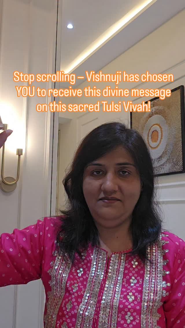 ✨ Divine Message from Lord Vishnu on Tulsi Vivah ✨
🌿 On this sacred Tulsi Vivah, Lord Vishnu blesses you with divine love, harmony, and abundance. 💫 The energy of devotion is bringing powerful transformation into your life — your faith is opening doors to miracles. 🌸
💖 Lord Vishnu’s message through Acharya Neeta Sharma:
“Have faith in divine timing — your prayers are manifesting into reality.” 🙏
🔮 Choose your Divine Message:
💫 Comment ‘Card A’ or ‘Card B’ to receive your personalized message.
📩 DM @AcharyaNeetaSharma to get your detailed divine tarot reading this Tulsi Vivah.
#TulsiVivah2025 #LordVishnuBlessings #AcharyaNeetaSharma #DivineGuidance #TarotReading #SpiritualAwakening #TulsiVivahEnergy #CardAorB #TarotByNeetaSharma