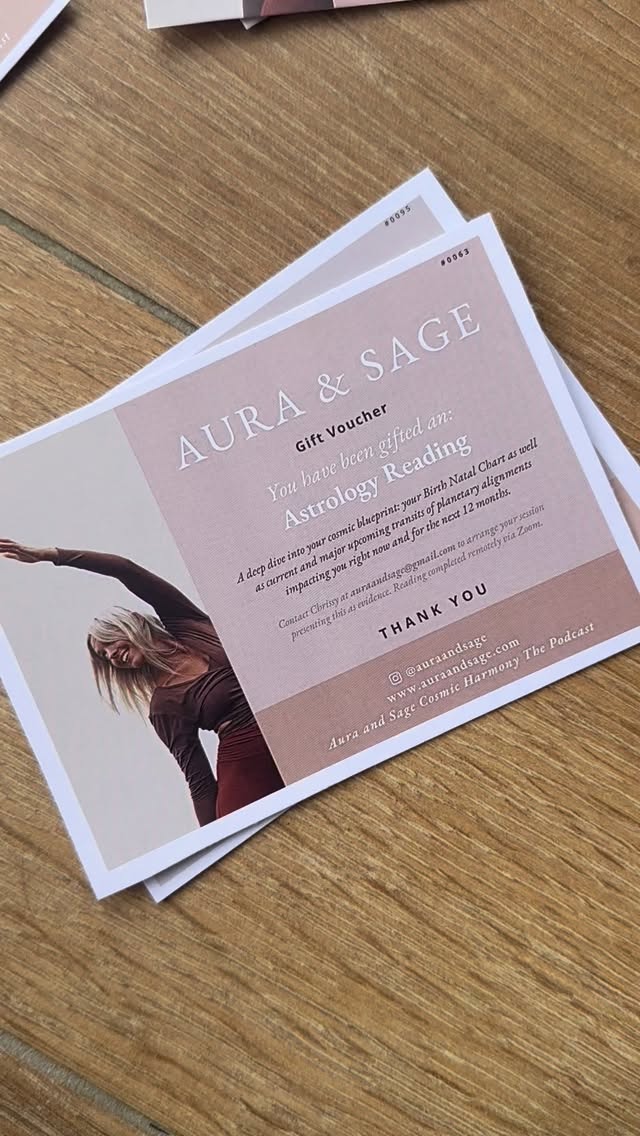 For the woman who’s been holding everyone else together…
Give her something just for her.
An Aura & Sage session is just what she needs.
Gift vouchers available 🎁 🫶🏼
#astrologyvoucher #astrologygift #astrologylover #yogagift #giftvoucherastrology #astrologyidea