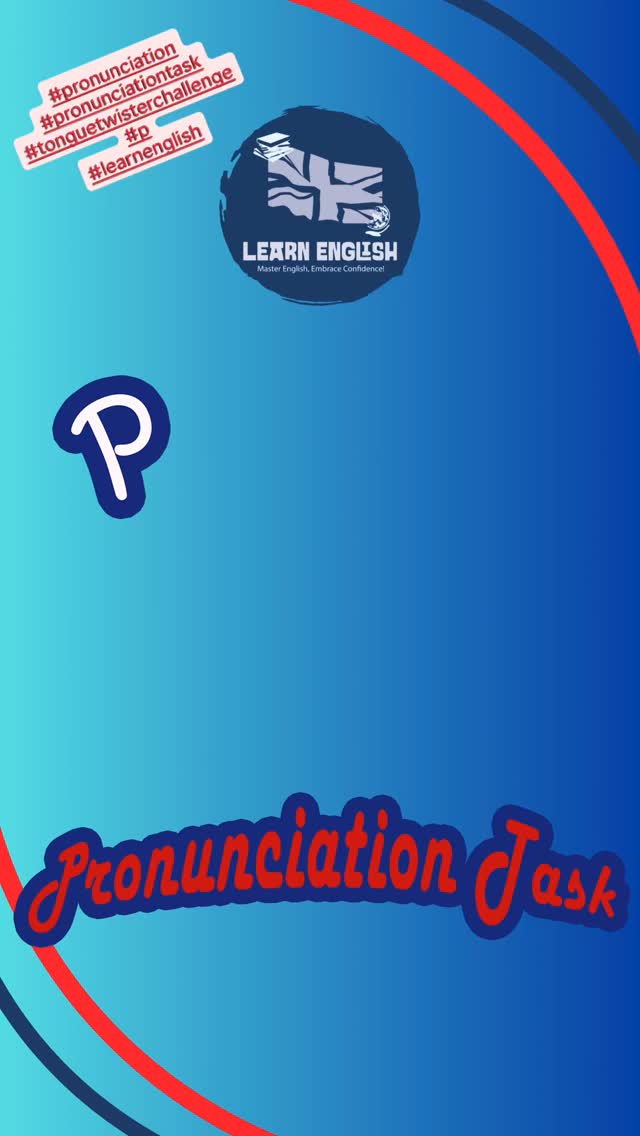 Try today’s #tonguetwister #challenge and learn how to #pronounce P! #learnenglish #pronunciationchallenge