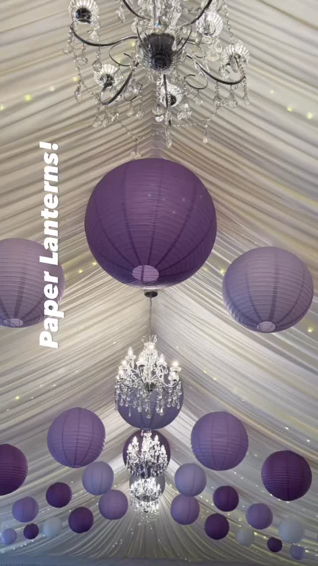 PAPER LANTERNS!
They can create a soft, romantic glow (especially at evening receptions) and help define zones like the dance floor or dining.
#paperlanterns #ceilinglanterns #venuestyling #essexweddings #essexparties
