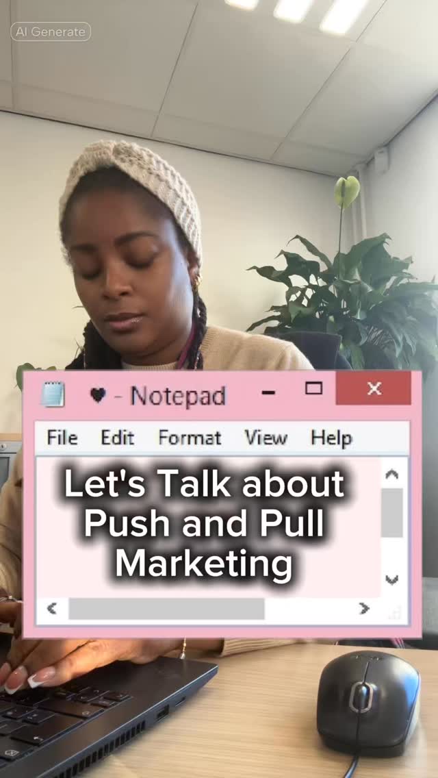 Push or Pull? 🤔
One gets you quick sales 💰
The other builds brand love ❤️
The real magic? Doing both ✨
#PushMarketing #PullMarketing #MarketingMadeSimple #BrandXpert #DigitalMarketing #SmallBusinessTips #MarketingStrategy #BrandAwareness #SocialMediaTips