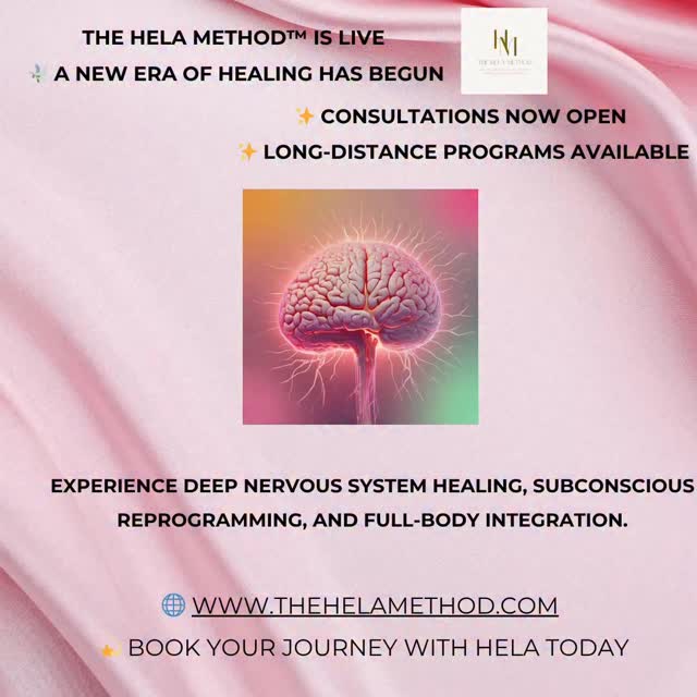 ✨ The HELA Method™ is live!
Our new website is officially open 🌐
Explore the next evolution in healing—
🧠 Neuro-Rehabilitation
💫 Subconscious & Soul Repatterning
🌿 Long-Distance Programs & Consultations
Book your private session or discover our programs designed for transformation of Body, Mind, and Soul.
🌸 Visit www.thehelamethod.com (https://www.thehelamethod.com/)
✨ Consultations now open
✨ Long-Distance Programs available
#TheHELAMethod #NeuroHealing #HolisticTransformation #SubconsciousHealing #SoulAlignment #EnergyMedicine #mindbodysoul #autism