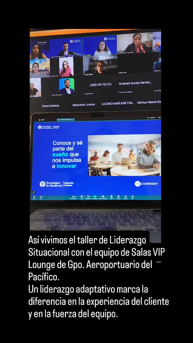 Capacitar. Inspirar. Transformar.
Así vivimos el taller de Liderazgo Situacional con el equipo de Salas VIP Lounge de Grupo Aeropuerto del Pacífico.
Un liderazgo adaptativo marca la diferencia en la experiencia del cliente y en la fuerza del equipo.