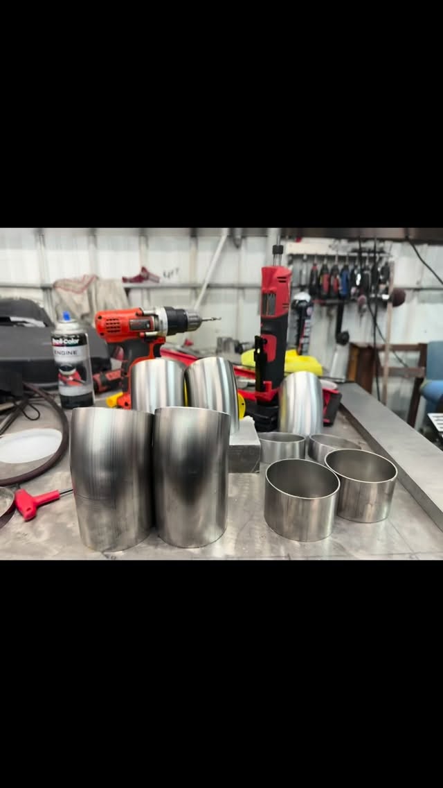 New full exhaust system for @driftjake #nissan #minnesota #alsdriftshop #drift #ls #haltech #life #blessed #tig #fab