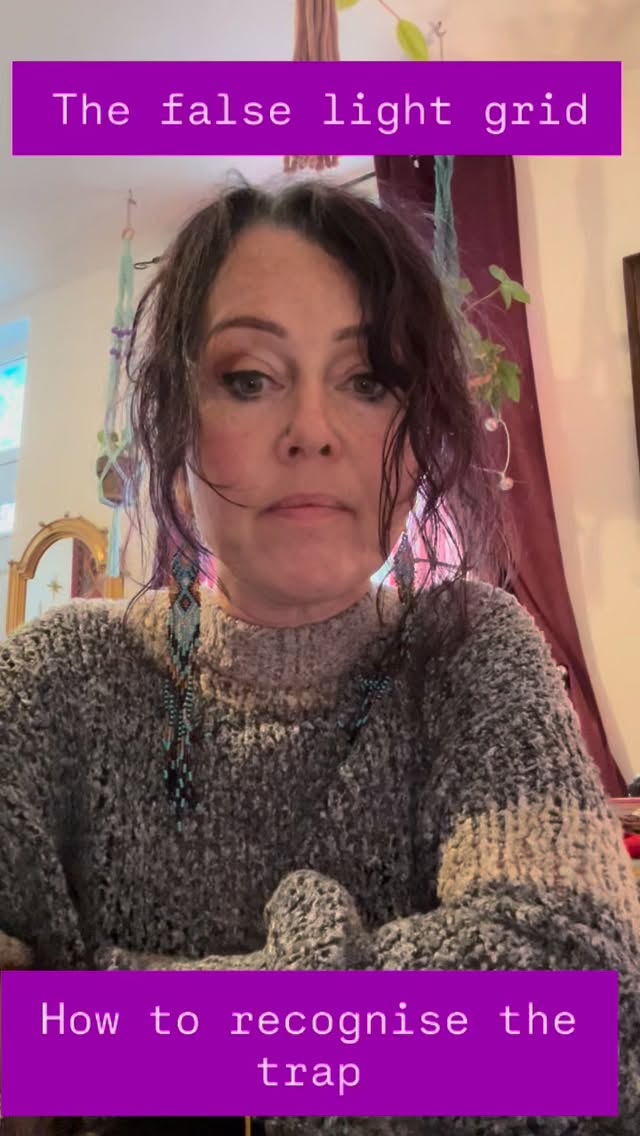 The false white light grid is a very real trap every spiritual seeker must navigate
If you are running saviour programs if any kind, spiritually bypassing by chasing spiritual highs, relying on spirit guides or tarot instead of your own inner knowing, always chasing the next course, book, healing modality that promises to supercharge your spiritual growth, you are giving away your power
I have been there, done that and bought the t shirt, been down every spiritual cul de sac so you don’t have to.
I offer energy work to remove false white light from your grid, and any entity attachments you may have picked up along the way, plus facilitate practical, down to earth spiritual life coaching, by helping you access your own inner knowing #spirituallifecoach #energywork #psychictodmorden #likereiki #healer