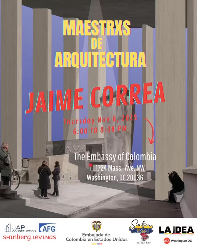 Don’t miss this year’s incredible Maestrxs de Arquitectura!!🔥✍🏼🎉💥
🗓 Thursday, Nov 6 | 6–8 PM
📍 Embassy of Colombia — 1724 Massachusetts Ave NW
🎟 Free registration → link in bio
⚠️ Come early to enjoy Colombian food, drinks, and Latin hits 🇨🇴🎶