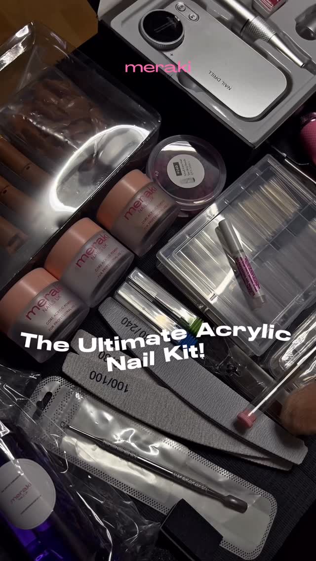 𝐓𝐡𝐞 𝐀𝐜𝐫𝐲𝐥𝐢𝐜 𝐒𝐭𝐚𝐫𝐭𝐞𝐫 𝐍𝐚𝐢𝐥 𝐊𝐢𝐭 𝐭𝐚𝐤𝐞𝐬 𝐭𝐡𝐞 𝐠𝐮𝐞𝐬𝐬𝐰𝐨𝐫𝐤 𝐨𝐮𝐭 𝐨𝐟 𝐠𝐞𝐭𝐭𝐢𝐧𝐠 𝐬𝐭𝐚𝐫𝐭𝐞𝐝 👇
Created by a nail tech for nail techs. No more confusion over products… just everything you need to practice, learn, and create full acrylic nail sets!
This kit is for you if:
👉You want to save time & reduce the cost of buying items individually
👉Not sure where to start with what you need
👉You struggle to find a complete kit with quality essentials that’s affordable
✅ Kit is £150 or Pay in 4 instalments of £37.50 + FREE UK shipping
Shop online at @merakinailsuk 🛍
Full list of what the kit includes:
* Acrylic practice fingers
* Cuticle pusher
* Nail files x3
* Nail buffing blocks
* Nail cutter
* E-file with 3 drill bits (cuticle bit, sanding bands with mandrel & 5-in-1 coarse to fine grit drill bit)
* Duster brush
* Nail tips – square & almond
* Nail tip cutter
* Nail glue
* Acrylic powders - nude, clear and white (28g each)
* Acrylic liquid 120ml
* Acid free nail primer 15ml
* Nail prep/dehydrator 15ml
* Cuticle oil
* Dappen dish for acrylic liquid
* Acrylic kolinsky brush - size 12
* No-wipe gel top coat (15ml)
* Gel base coat (15ml)
* Nail art palette
* Nail art liner brushes
* Gel nail brush for nail art and french tips
* Highly pigmented black & white gel polish set (15ml each)
* Mini UV/LED nail torch for crystals/decals (batteries not included - 3 AAA batteries needed)
* Brush cleaner cup
* PLUS:
* FREE Acrylic Starter Kit Guide with tips on how to use each item effectively, and recommended suppliers and links to repurchase the items when you need to restock. This is emailed to you after purchasing the starter nail kit.
* FREE Training Manual (Please note that this is not equivalent to a qualification/accreditation. Courses with accreditation can be found on merakinailsuk.co.uk)
* Optional UV/LED Lamp
•
#acrylicnails #starternailkit #starternailkits #nailkit #nailkits #acrylicnailkit