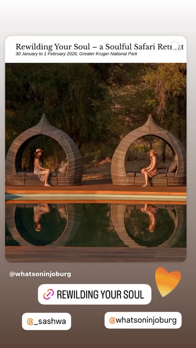 🌿🌿🌿
https://whatsoninjoburg.com/wellness-retreats-in-south-africa/
#whatsoninjoburg #retreat #safari