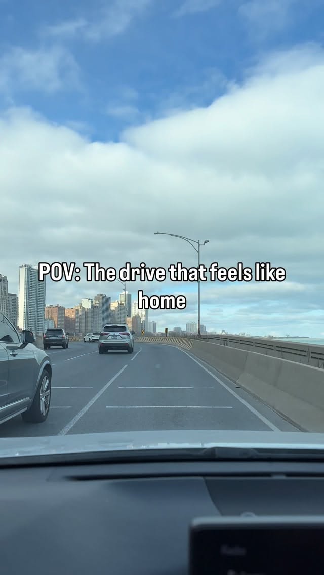 This is why we deal with the winters ❄️➡️☀️ Lake Shore Drive with that skyline view is unmatched. The most beautiful drive in Chicago where the city meets the lake and everything just feels right. 15 miles of pure Chicago magic!