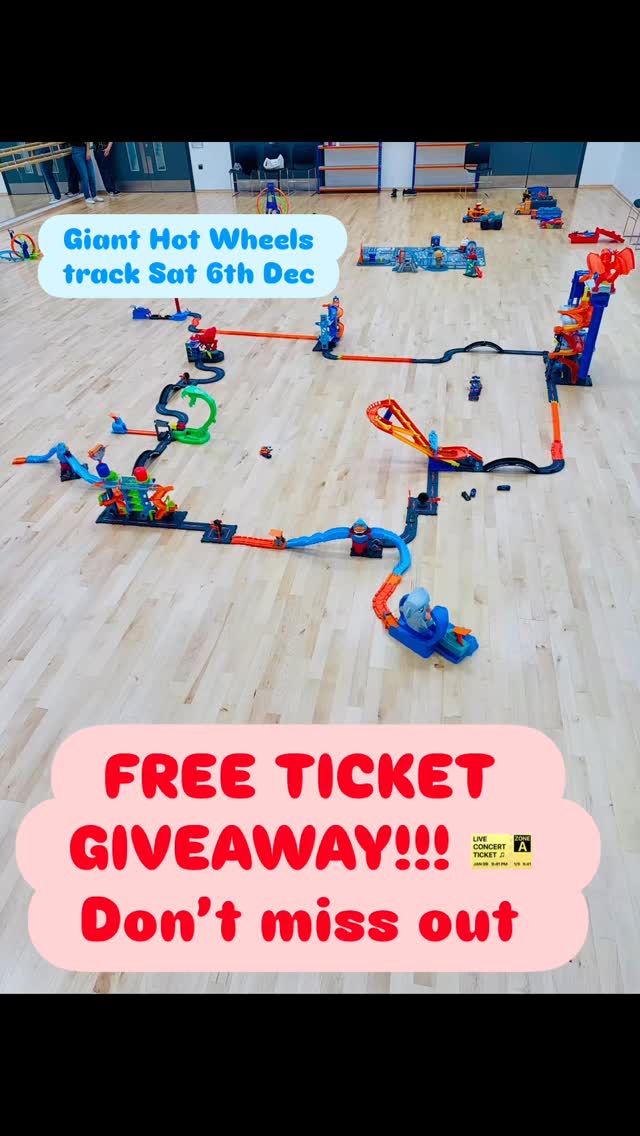 FREE TICKET GIVEAWAY 🎫
GIANT HOT WHEELS TRACK EVENT! 🚗🔥
Happening Saturday 6th December 🗓️
And guess what… we’re giving away FREE tickets! 🎟️✨
👀 One winner for EACH session!
🏆 Winners announced Sunday 30th November at 7pm
🎁 2 Lucky Winners Will Receive:
• 2 children’s tickets (includes 2 adults) 👨👩👧👦
• Event Date: Saturday 6th December
• Session Slots:
• ⏰ 10:00–11:00am
• ⏰ 11:15–12:15pm
⚠️ REMEMBER:
If YOU are tagged and want to enter, you must tag someone else to qualify! 🔁👥
🔥 HOW TO ENTER:
1️⃣ Follow @haplaydate on Instagram or Facebook 👍
2️⃣ Sign up to the Playdate HQ mailing list 💌
3️⃣ Like this post ❤️
4️⃣ Tag your friends in separate comments 👇
➡️ 1 tag = 1 entry
✨ Already booked for December? No worries — winners can use tickets for January sessions!
🚫 IGNORE ANY COMMENTS POSING AS US!
Winners will ONLY be contacted via DM.
We will NOT comment on this post or send any links.
If you’re unsure, email us: hello@playdatehq.co.uk ✉️
🇬🇧 Open to UK residents only.
📌 This giveaway is not endorsed, sponsored or associated with Facebook or Instagram.
📄 Full T&Cs on our website — link in bio.
✨ Good luck! 🍀🚗🔥
#hotwheels #enfieldkids #enfieldparents #enfieldtown #enfieldkidsactivities #hertskids #londonkids #playcars #kidsfun #enfield #hertfordshire #hertfordshirechildrensactivities #freeticketgiveaway #smallbusiness #thingstodokids