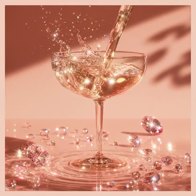 Luxury isn't the drink — it's the delivery. Cheers to the freakin' weekend.