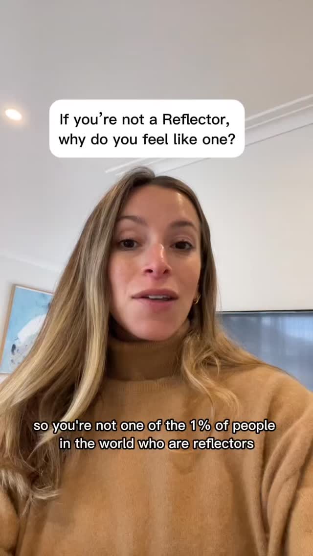 So you’re not one of the 1% of people in the world who are Reflectors… so why does it feel like you are?
I can’t tell you how many clients have shared this with me. They read about Reflectors and instantly resonated because they feel like their personality, identity, or interests change all the time.
But here’s the truth: they’re usually not Reflectors (I mean, 99% of us aren't!)
What they DO have is an undefined G Centre - the energy centre of identity, direction and love.
When it’s undefined (white in your chart), it gives you the beautiful gift of adaptability. You can flow, change, and express yourself differently depending on who you’re with. You’re not fixed in one identity - you’re here to sample and experience many.
This is the kind of thing you’ll discover in your personalised Human Design Guidebook. It’s a written resource that goes through all 9 of your energy centres in depth so you can start seeing your gifts clearly and embodying them 💫💫
Purchase yours via the link in bio or head to my website www.lovemydesign.com