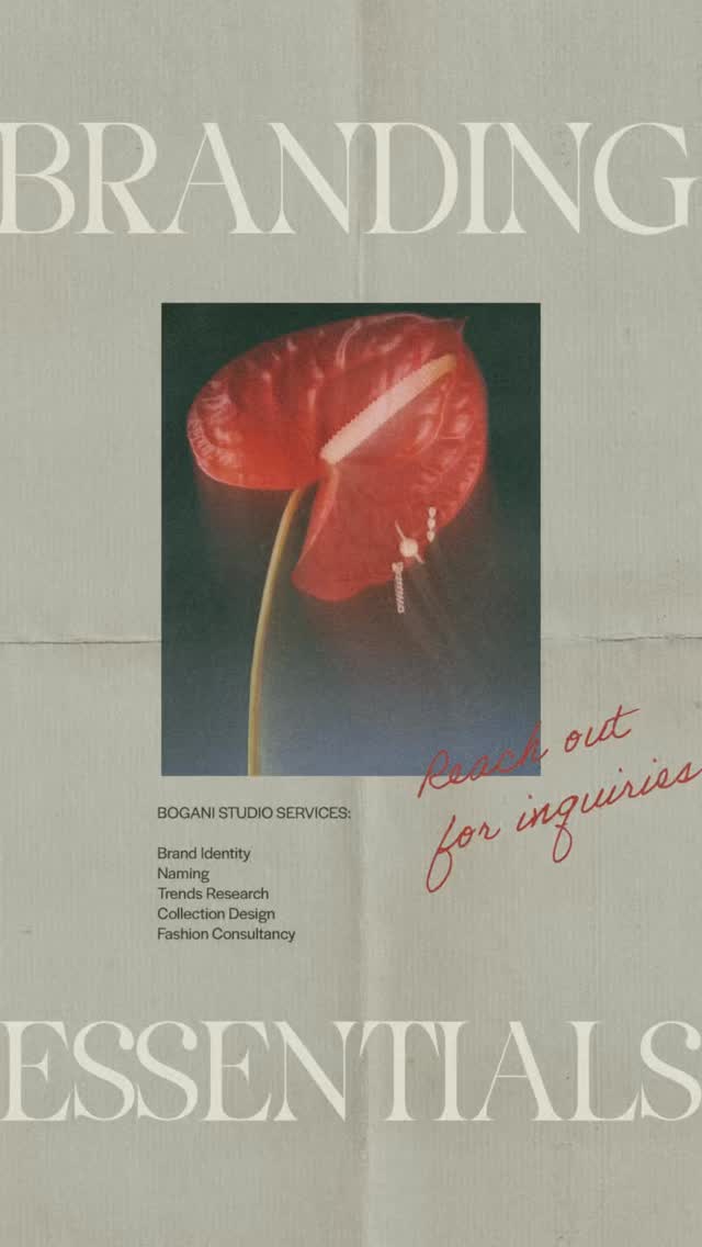 At Bogani Studio, we design visual worlds that feel as refined as they look, where every element tells the story of your brand with purpose and restraint.
⠀
For fashion, lifestyle, and design-led brands ready to evolve with intention.
⠀
🎞 Discover the language of your brand.
🤍 Begin your journey with us, inquire through the link in bio or schedule a call via boganistudio.com
#branding #fashiondesign #identitydesign #brandidentitydesign #brandidentitydesign #fashionbrand #fashiondesigner