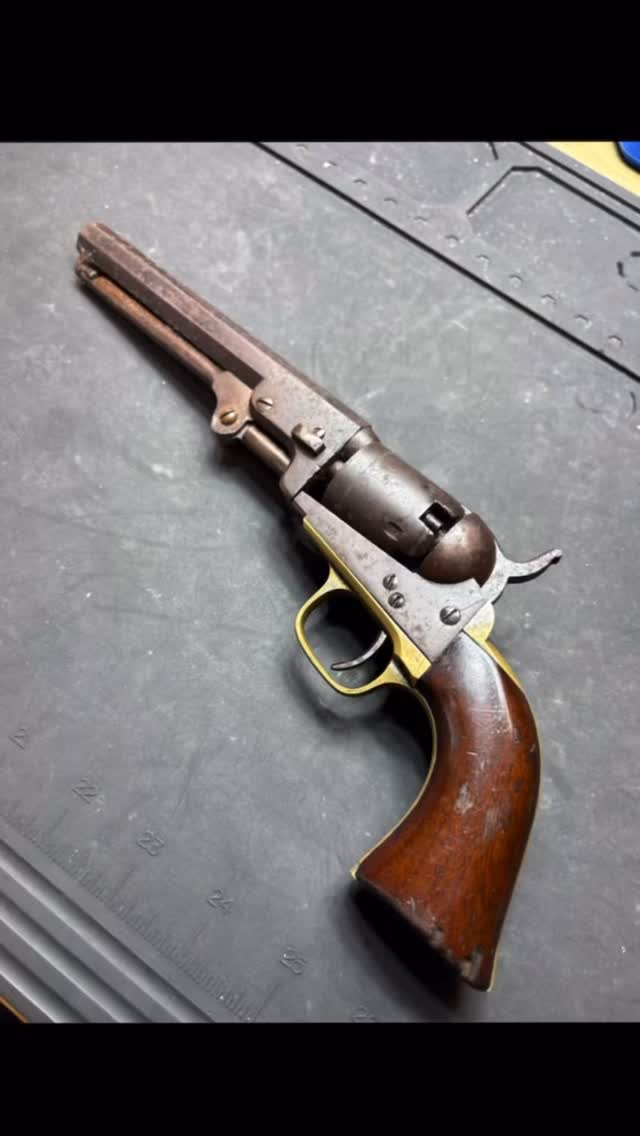 Colt 1849 POCKET (.31 CALIBER WITH STAGECOACH SCENE ON CYLINDER) Conservation.
#Gunsmithing #andersonsc #restoration #conservation #machining